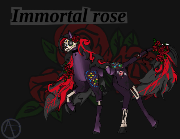 Immortal Rose (Mlp Oc) - created by Commander Phoenix with paint