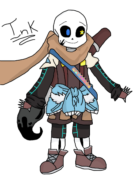 Ink (Sans) Undertale - created by CookieCream with paint