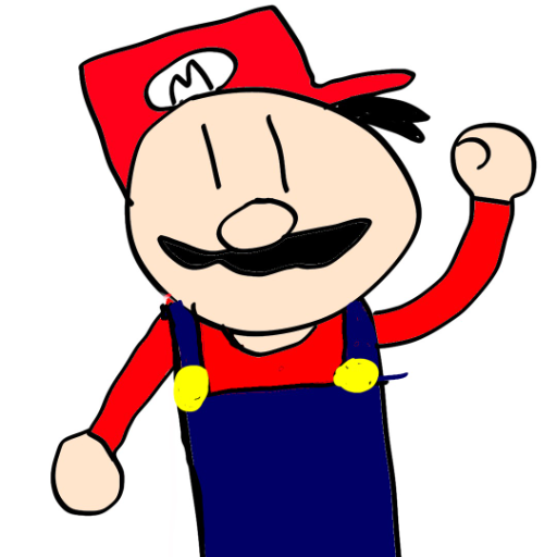 It&#039;s a me, a Mario! - created by HoodieMasterYT with paint