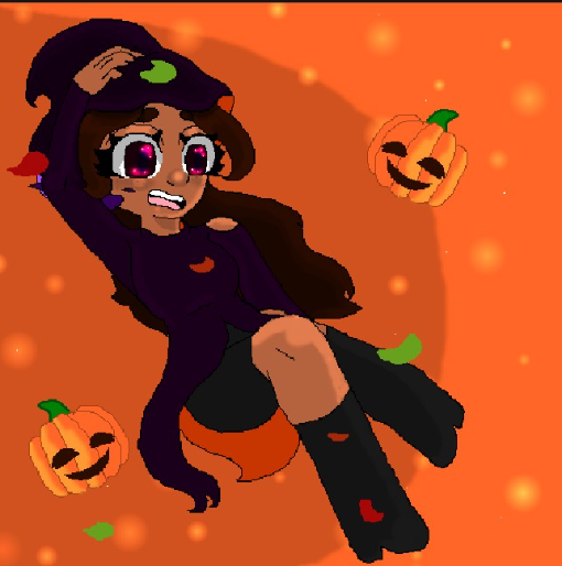 IT&#039;S SPOOKY MONTH🎃🏵 - created by ♠💙Mixed_Amethyest🪻♠ with paint