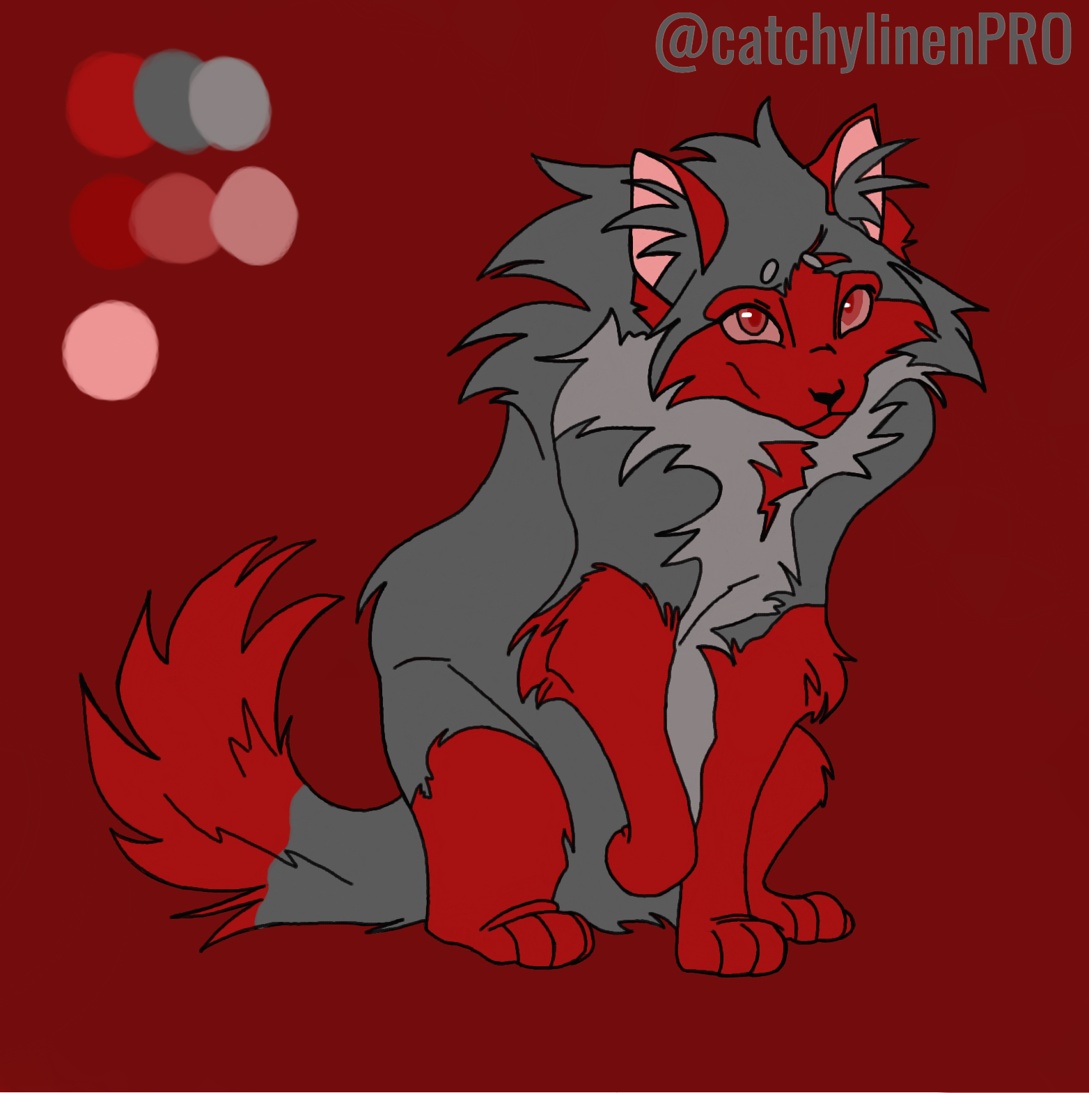 Ivywolf - created by catchylinenPRO  with paint