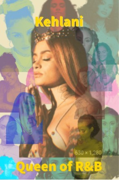 Kehlani Collage Wallpaper.JPG - created by 🦋LAUREN♑🦋 with paint