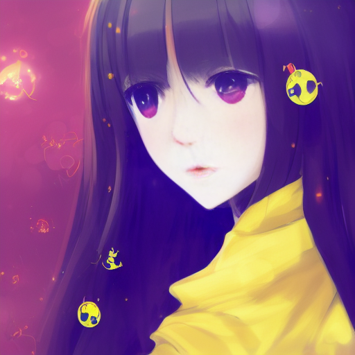 korea anime girl - created by Animugrill with paint