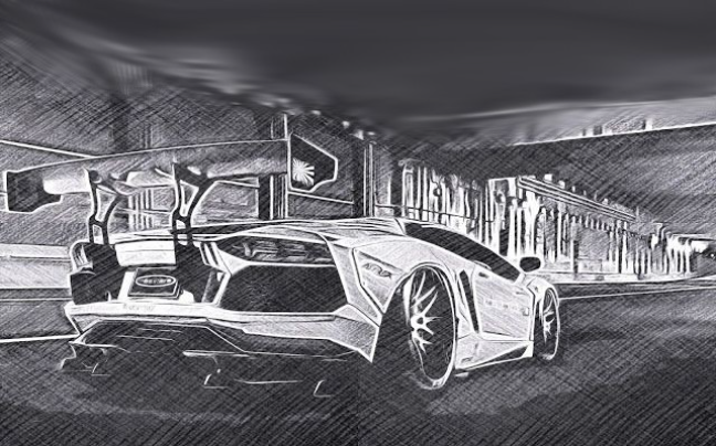 Lamborghini - created by ContainsCalories with paint
