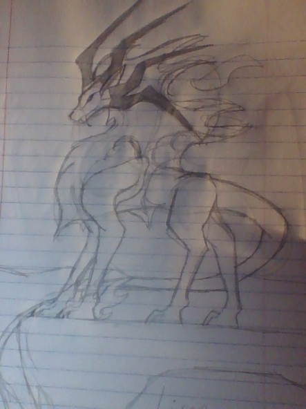 Ligon (Dragon lion hybrid) - created by Commander Phoenix with paint