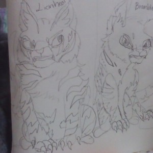 Lionheart&amp; Brambleclaw  For shattere Heart  sumo work created by 