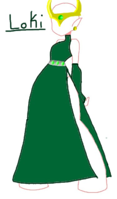 Loki dress - criado por Bumblebee com paint