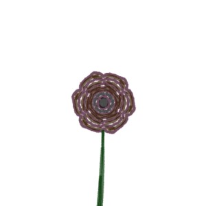 Lone Poppy On White Background  sumo work created by 