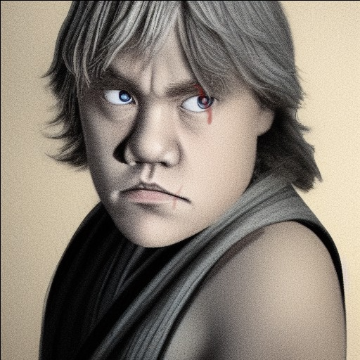 Luke - creado por Dakota Miller con paint