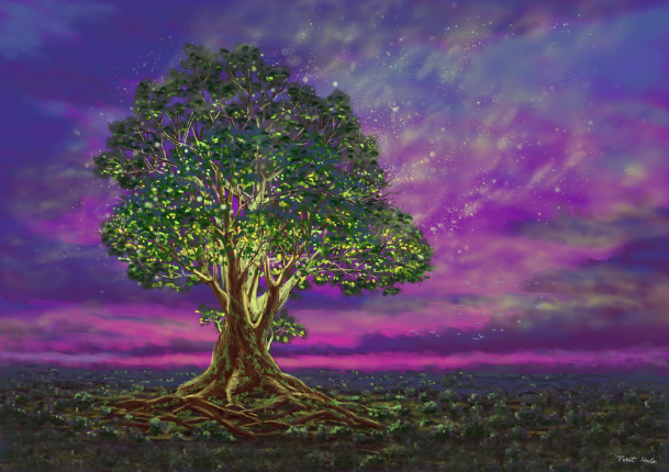 Majestic Tree - تم إنشاؤها بواسطة Sparkle_GURL/1234 مع paint