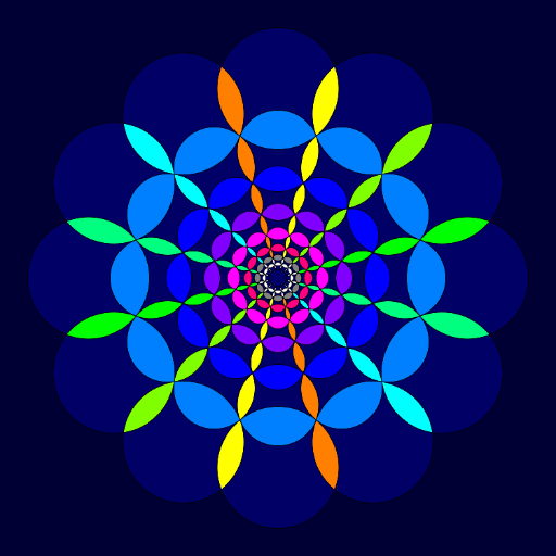 Mandala coloring - created by Miika Kuisma with paint