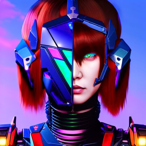 Mecha Girl - تم إنشاؤها بواسطة Henri Huotari مع paint