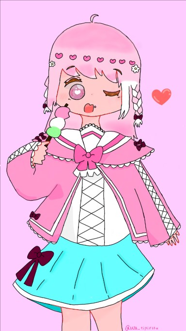 memuちゃんの代理ちゃん描いてみた🖼✍ - creado por うさまる🐰🐶🌼🐱 con paint