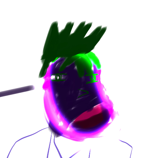 Mighty eggplant prince - تم إنشاؤها بواسطة The masked creator مع paint