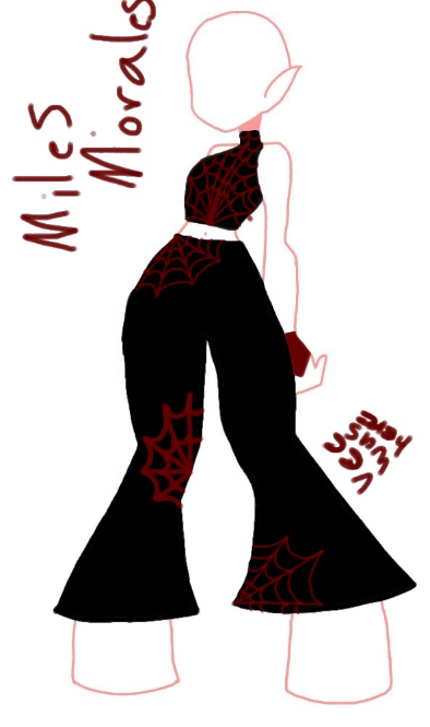 Miles morales dress - nilikha ni Bumblebee gamit ang paint