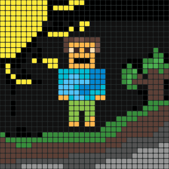 minecraft - luonut Joona kanssa pixel