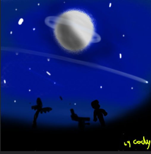 moonlight - opprettet av Cody Bryson med paint