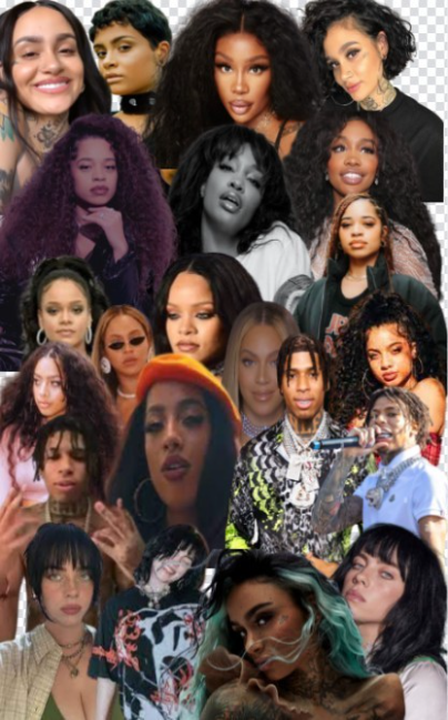 Most of my favorite music Celebs collage wall - imeundwa na 🦋LAUREN♑🦋 na paint