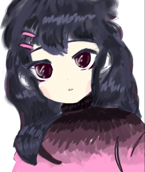 My oc as an anime girl - erstellt von ALY_Official mit paint