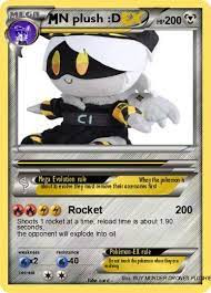 N Pokémon Card - créé par N☠ avec paint