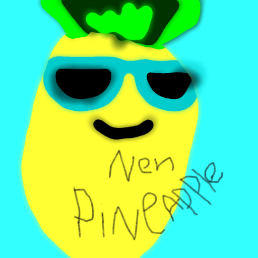 neh pineapple - creado por Alexis R McCloskey con paint