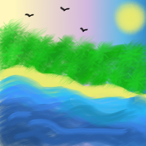 ocean - تم إنشاؤها بواسطة Avery Miller مع paint