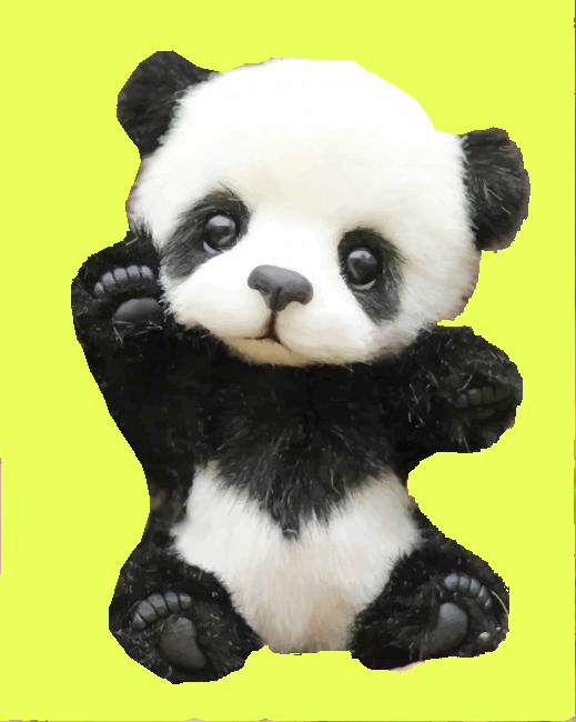 Panda - создано Soumya с paint