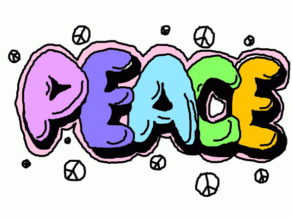 Peace - creato da Kiyra Marjamaa-Warner con paint