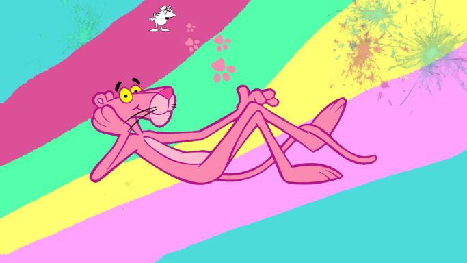 Pink Panther - created by Saku with paint