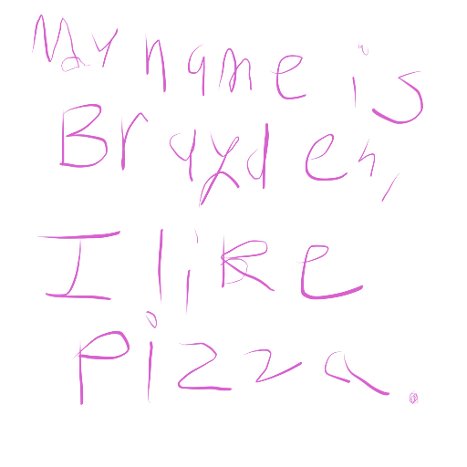 PIZZA IS MY FAV - создано Brayden McCuiston с paint