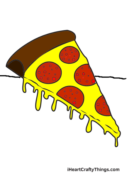 Pizza - criado por Michael Fisher com paint