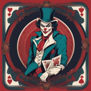 Playing card Joker  sumo work created by 