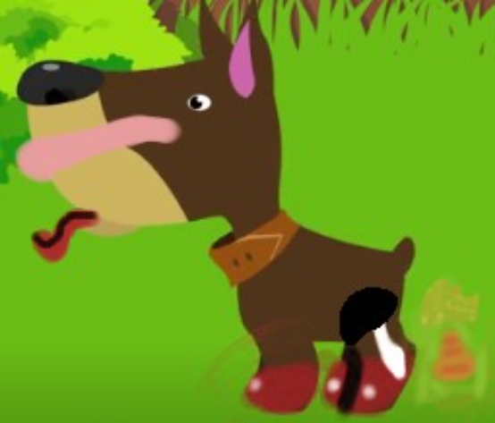 POOPY DOG!!! - created by Nicole Castro with paint