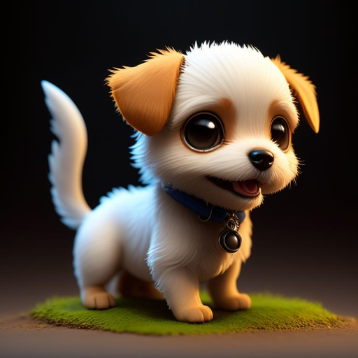 puppy - created by Maci Bassett with paint