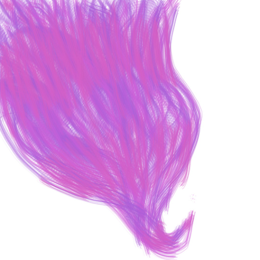 Purple Pink Hair - created by Lucentli2029 with paint