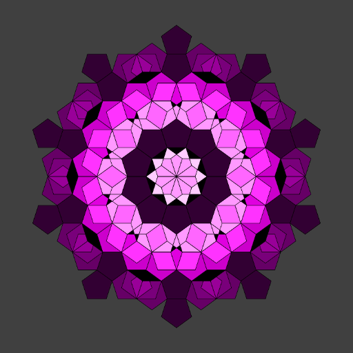 Purple snowflake - created by Kokokid with paint