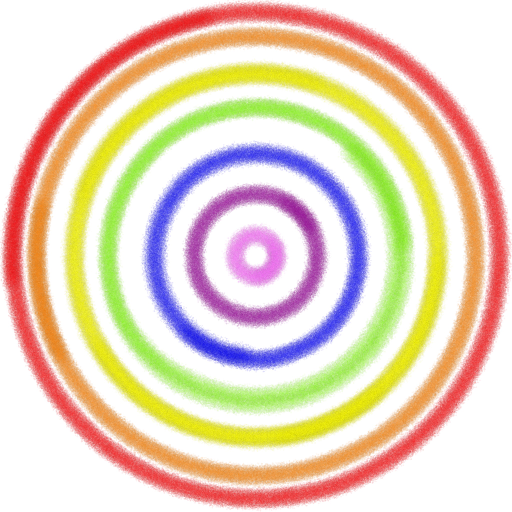 Rainbow spinner - created by Seek with paint