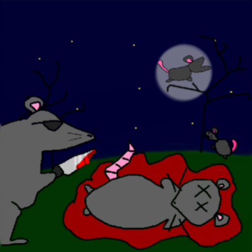 RAT MURDER HEHEHEHEHE - created by Maddie with paint