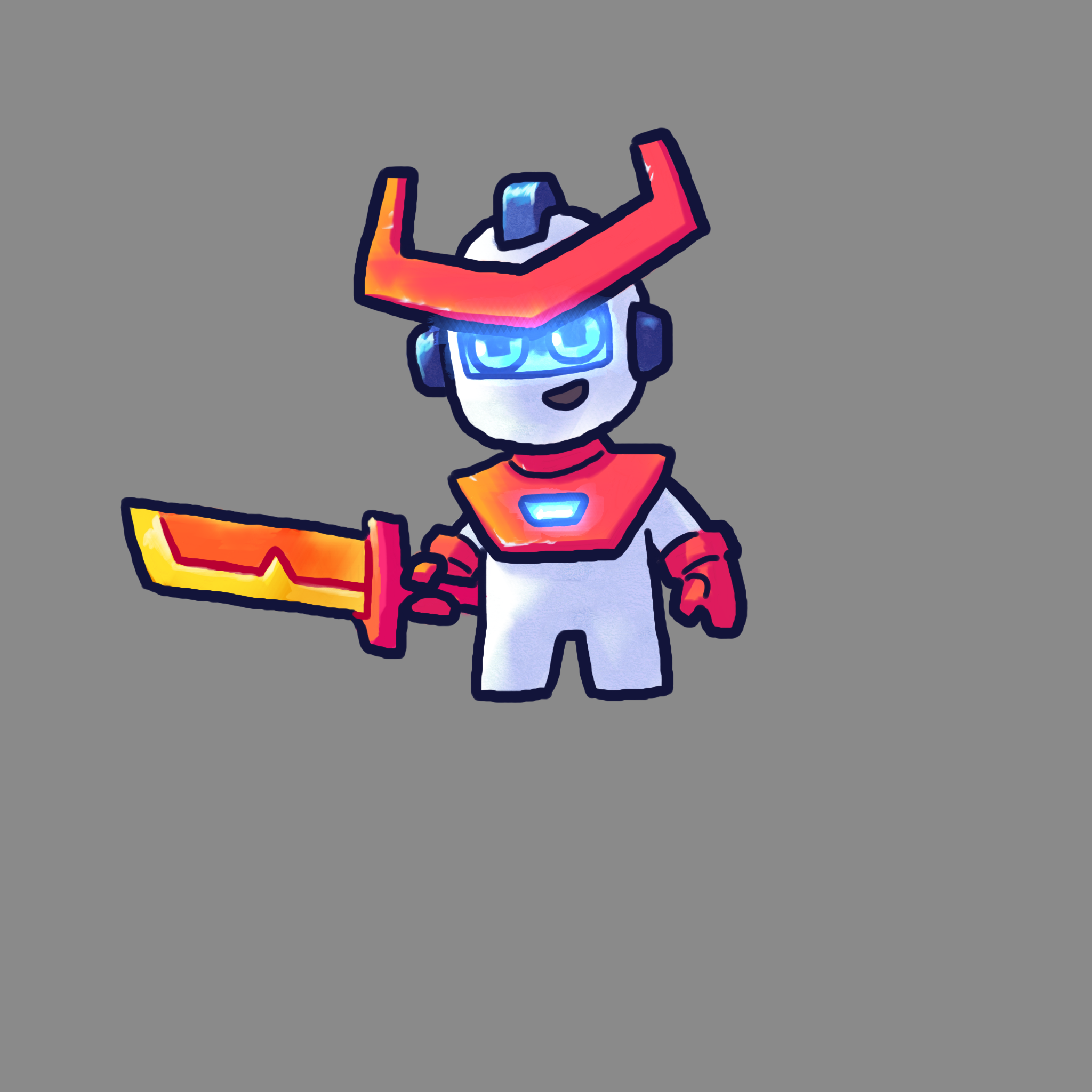 Robot Knight - nilikha ni Jami Liang gamit ang paint