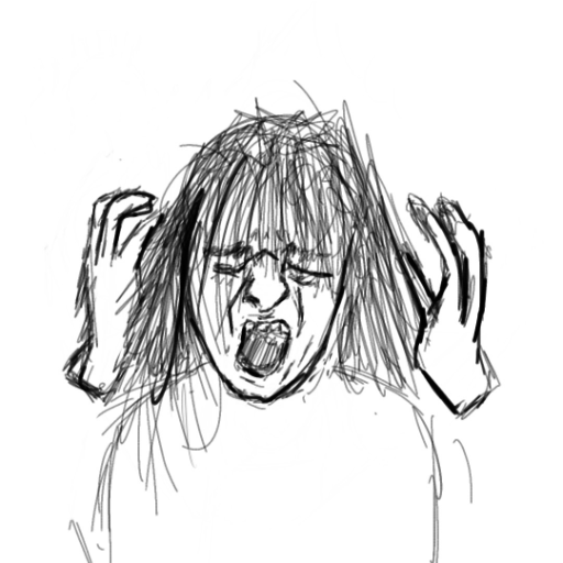 screaming - créé par Teressa Baldie avec paint