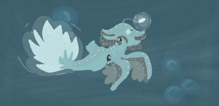 sea dragon lineless - oprettet af ✨🎉maple_kit🎉✨ med paint