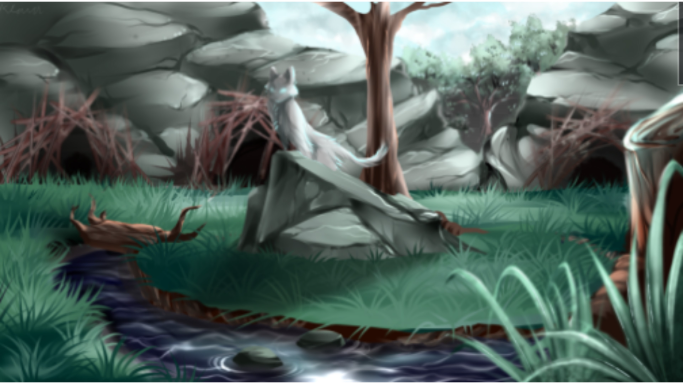 Squirrelclan&#039;s camp - criado por Yarrowberry com paint