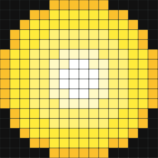 sun - được tạo bởi Antti với pixel