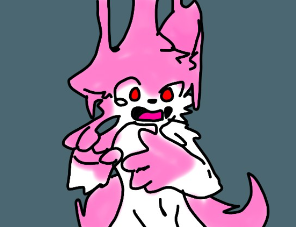 sylveon transfur - created by Bliz the human with paint