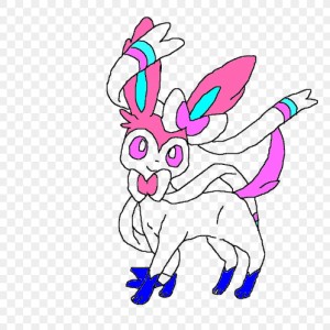 sylveon  sumo work created by 