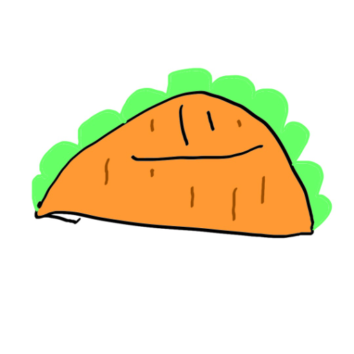 Taco - created by uni with paint