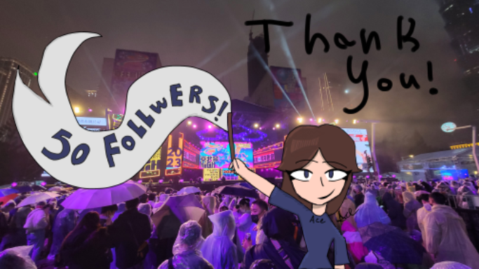 Thank you for 50 followers! - created by ⋆♱✮ 𝖆𝖈𝖊 ✮♱⋆ with paint