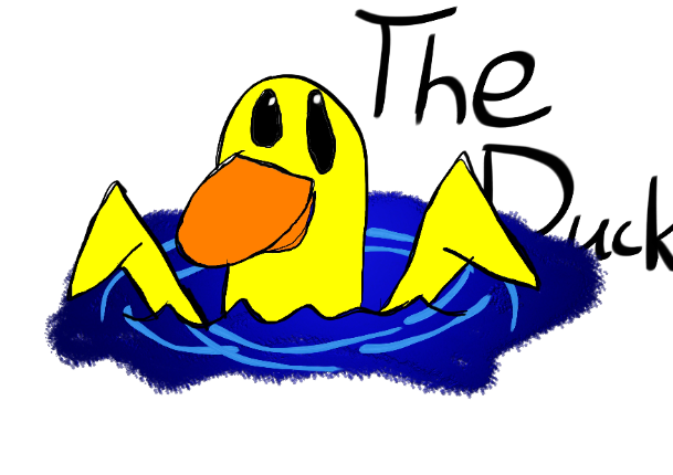 The Duck is Swimming - created by Dragonsav934 with paint