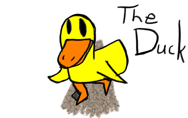 The Duck is Walking - erstellt von Dragonsav934 mit paint