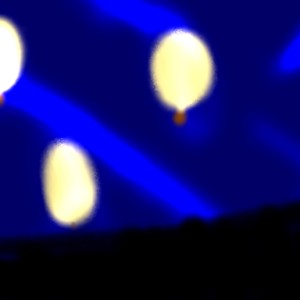 the lanterns at night  sumo work created by 